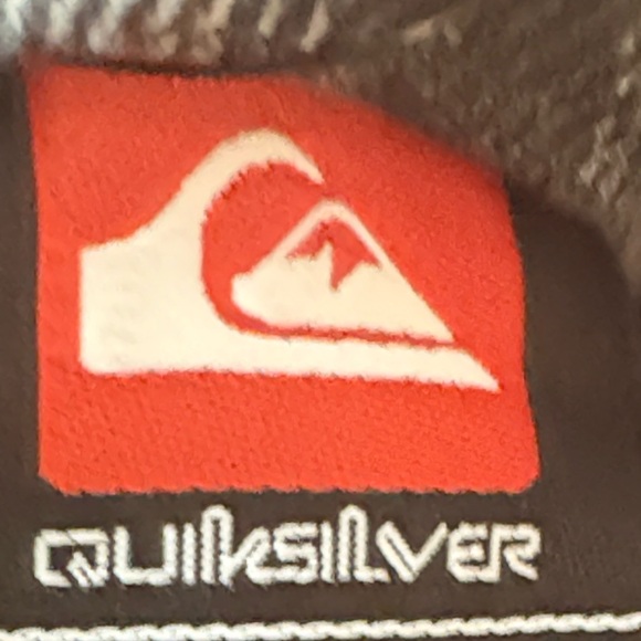 Quiksilver Men's Hooded Shirt Jacket- Black and Gray - Picture 3 of 13